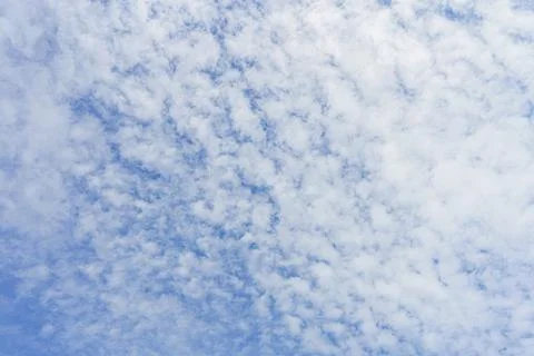 Cloudy blue sky abstract background, blue sky background with tiny clouds Stock Photos