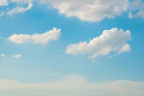 Cloudy  blue sky background Stock Photos