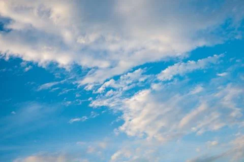Cloudy blue sky background Stock Photos