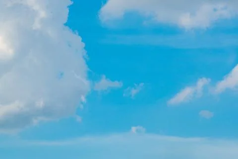 Cloudy blue sky background Stock Photos