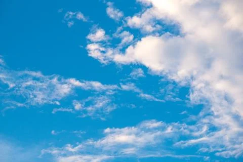 Cloudy blue sky background Stock Photos