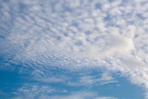 Cloudy blue sky background Stock Photos