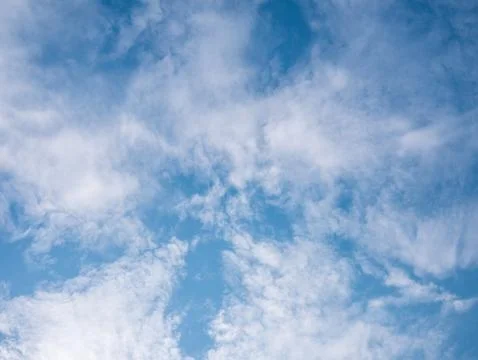 Cloudy blue sky background Stock Photos
