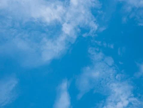 Cloudy blue sky background Stock Photos