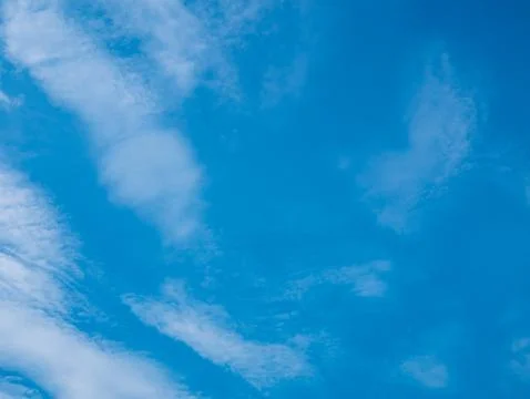 Cloudy blue sky background Stock Photos