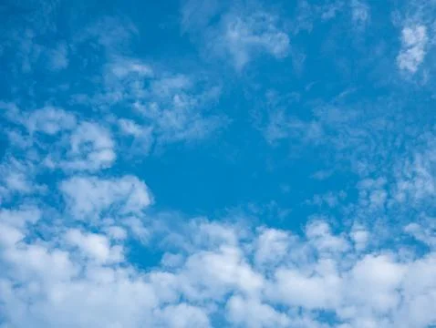 Cloudy blue sky background Stock Photos