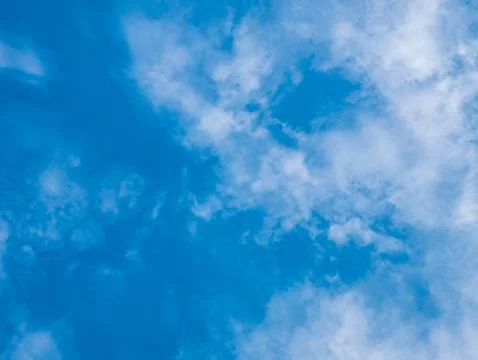 Cloudy blue sky background Stock Photos