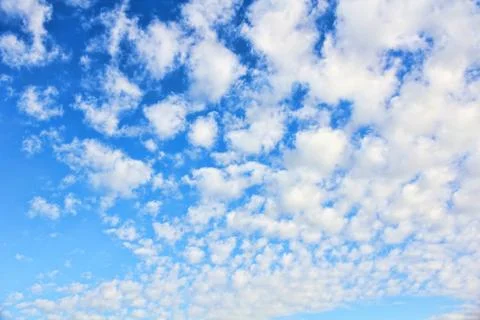 Cloudy blue sky as background. Stock Photos