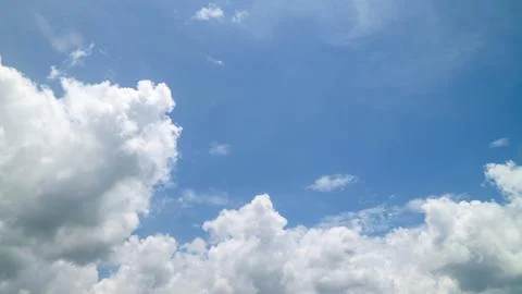 Cloudy blue sky as background Stock Photos