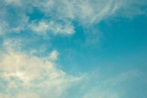 Cloudy Blue Sky Background 스톡 사진
