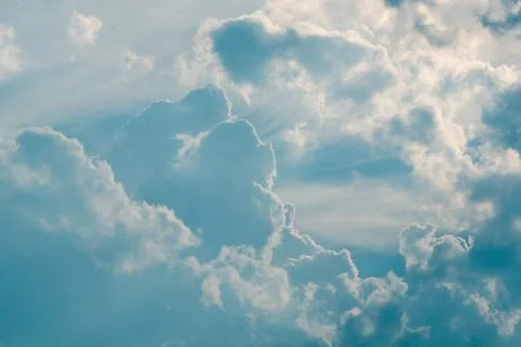 Cloudy blue sky on the day Stock Photos