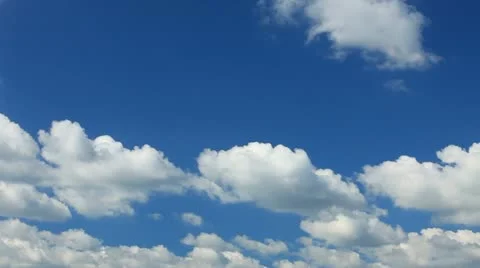 Cloudy blue sky Stock Footage 11300517