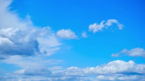 Cloudy blue sky Stock Footage 148076954