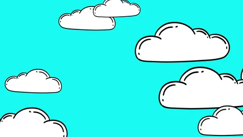 CLOUDY BLUE SKY 스톡 동영상 247156394