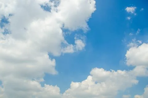 Cloudy Blue Sky , Imagination shape of cloud Foto stock