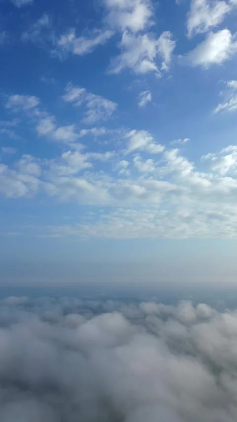 Cloudy blue sky natural background Stock Footage 270921458