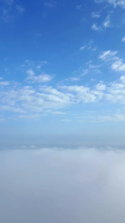 Cloudy blue sky natural background Stock Footage 273167369