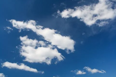 Cloudy blue sky Stock Photos