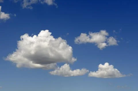 Cloudy blue sky Stock Photos