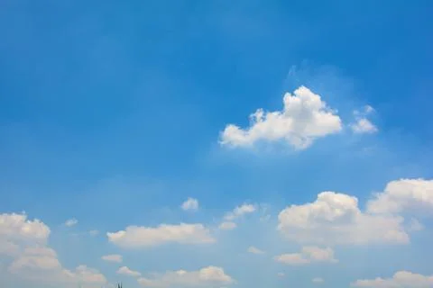 Cloudy blue sky Stock Photos