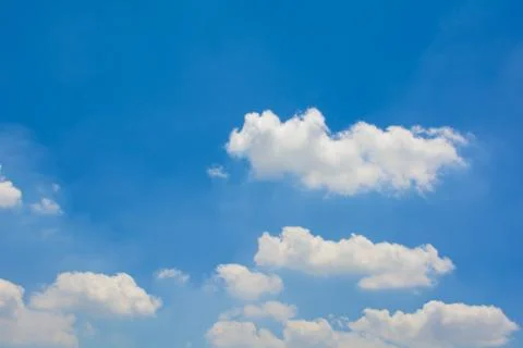 Cloudy blue sky Stock Photos