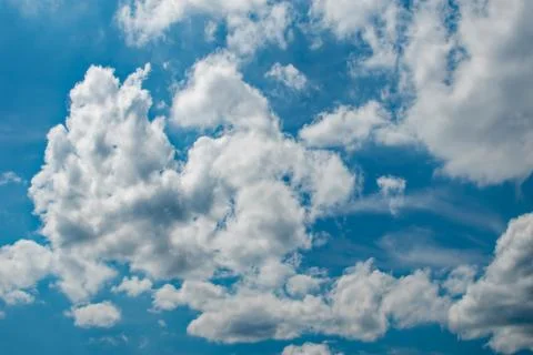 Cloudy Blue Sky Stock Photos