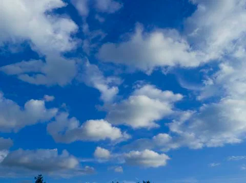 Cloudy Blue Sky Stock Photos