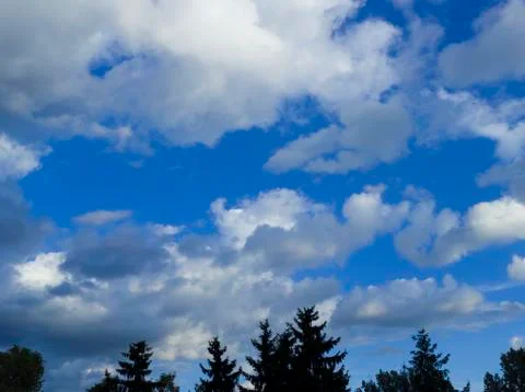Cloudy Blue Sky Stock Photos