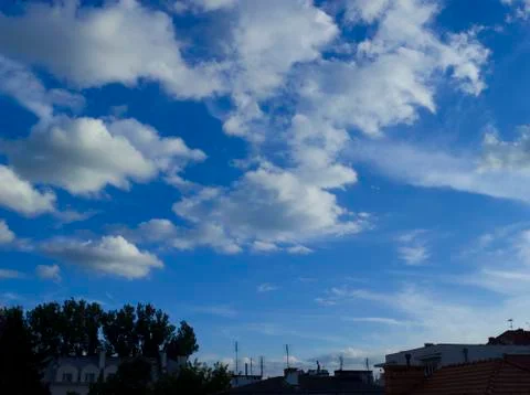Cloudy Blue Sky Stock Photos