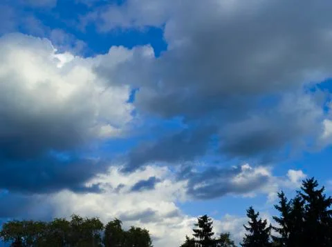 Cloudy Blue Sky Stock Photos