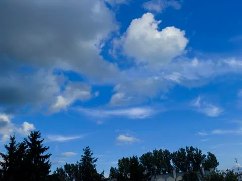 Cloudy Blue Sky Stock Photos