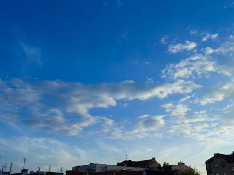 Cloudy Blue Sky Stock Photos