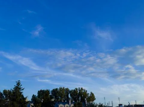 Cloudy Blue Sky 스톡 사진