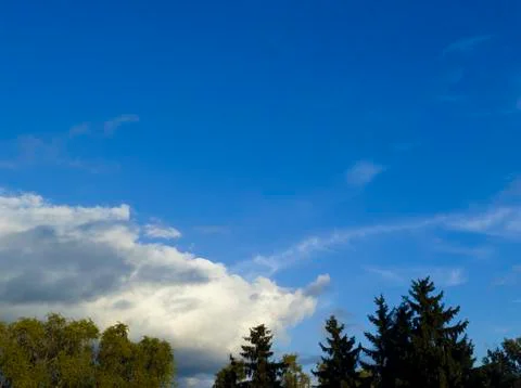 Cloudy Blue Sky Stock Photos