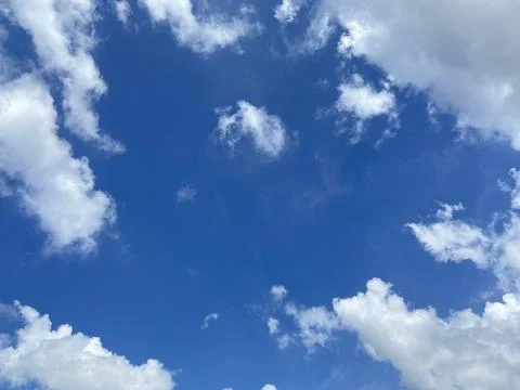 Cloudy blue sky Stock Photos