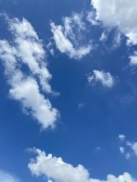 Cloudy blue sky Stock Photos