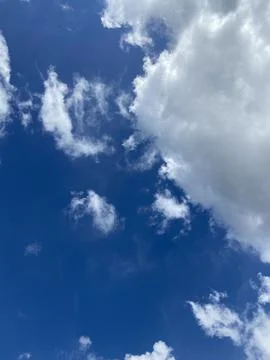 Cloudy blue sky Stock Photos