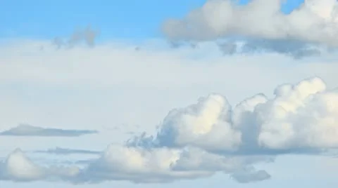 Cloudy blue sky time lapse before storm Видео 10944905