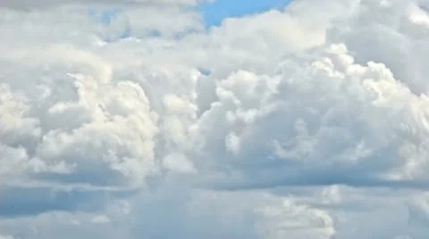 Cloudy blue sky time lapse before storm Stock Footage 10953918