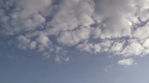 Cloudy to blue sky timelapse Stock Footage 6531497