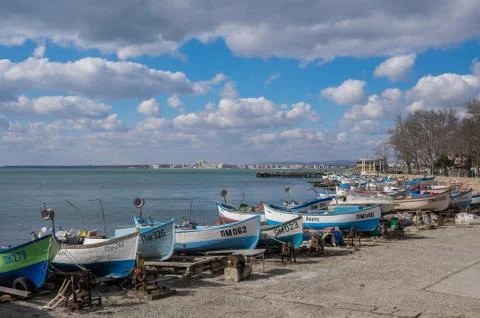 Cloudy Booty Bay Stock Photos
