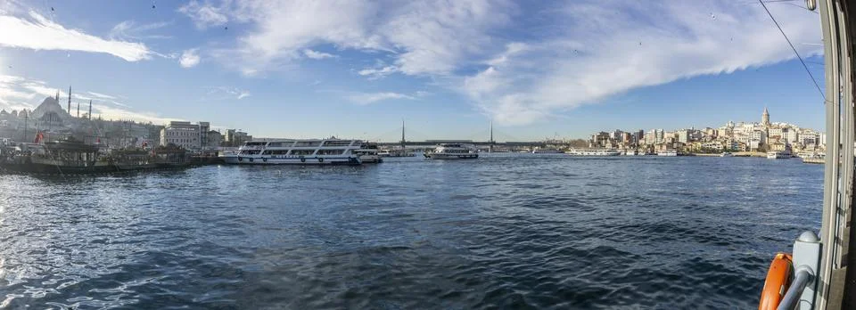 Cloudy bosphorus view Stock Photos