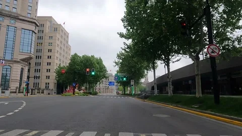 Cloudy Bund in Shanghai is under lockdown Stock Footage 192358383