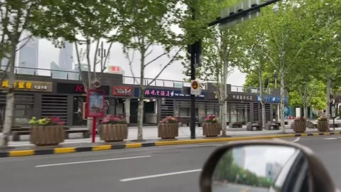 Cloudy Bund in Shanghai under lockdown Stock Footage 197112813