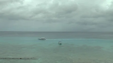 Cloudy Caribbean Time Lapse Stock Footage 110850959