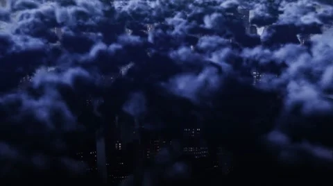 Cloudy City Stock Footage 8924367