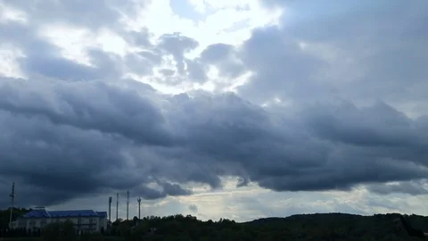 Cloudy city sky timelapse Video stock 75387094