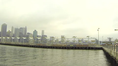 Cloudy City Skyline Stock Footage 58823820