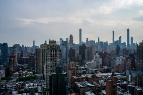 Cloudy Cityscape Panning Timelapse (1 of 2) Stock Footage 139887327