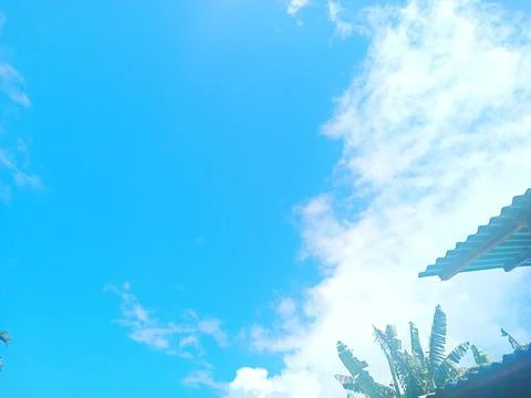 Cloudy clear sky Stock Photos